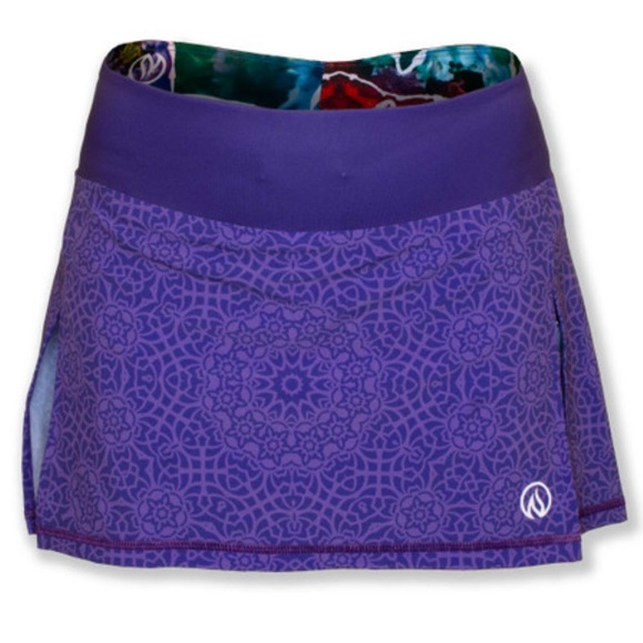 INK n BURN VIOLET MANDALA Technical Fabric Sports Skirt  Size 2 - Picture 3 of 12